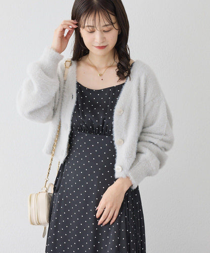 【套裝促銷商品】交叉針織&側邊繫帶吊帶連衣裙套裝