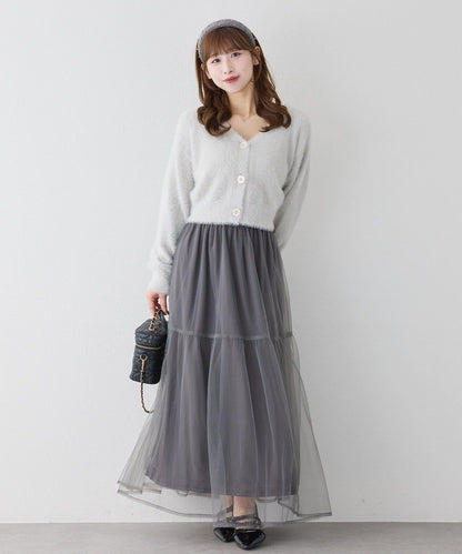 【套裝優惠商品】網紗長裙