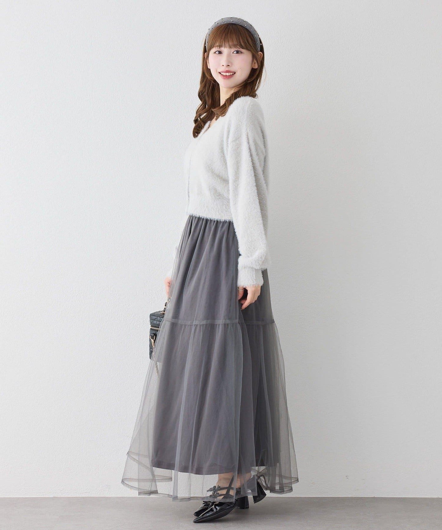 【套裝優惠商品】網紗長裙