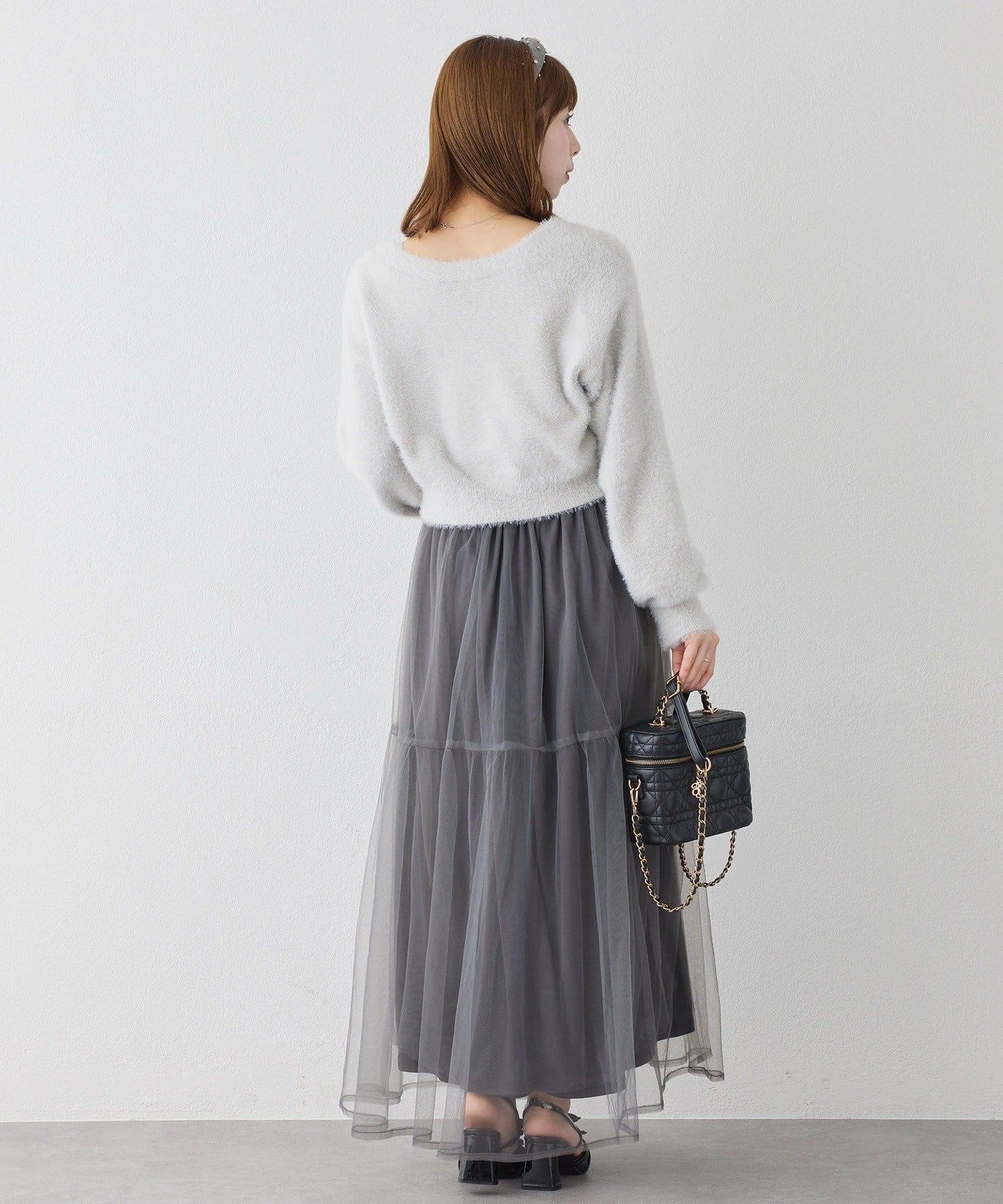 【套裝優惠商品】網紗長裙