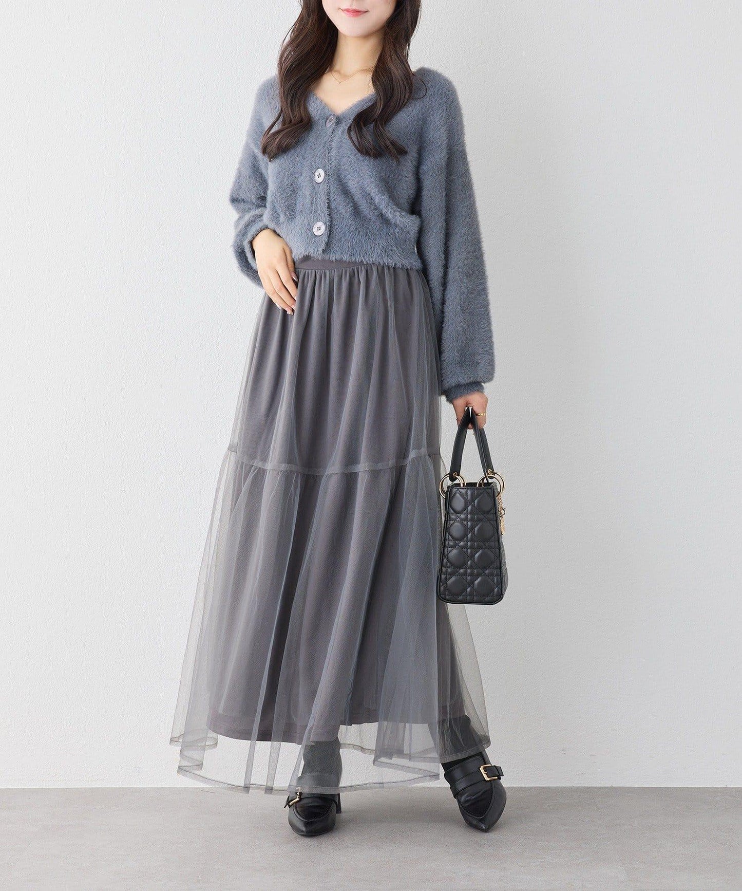 【套裝優惠商品】網紗長裙