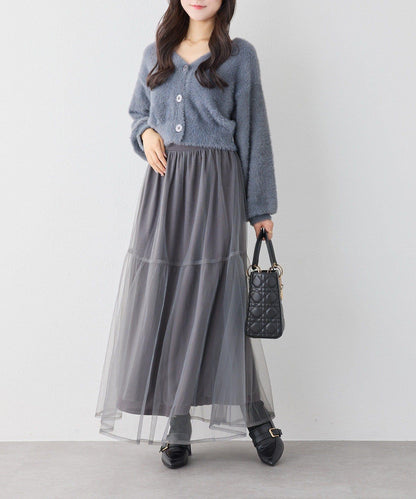 【套裝優惠商品】網紗長裙