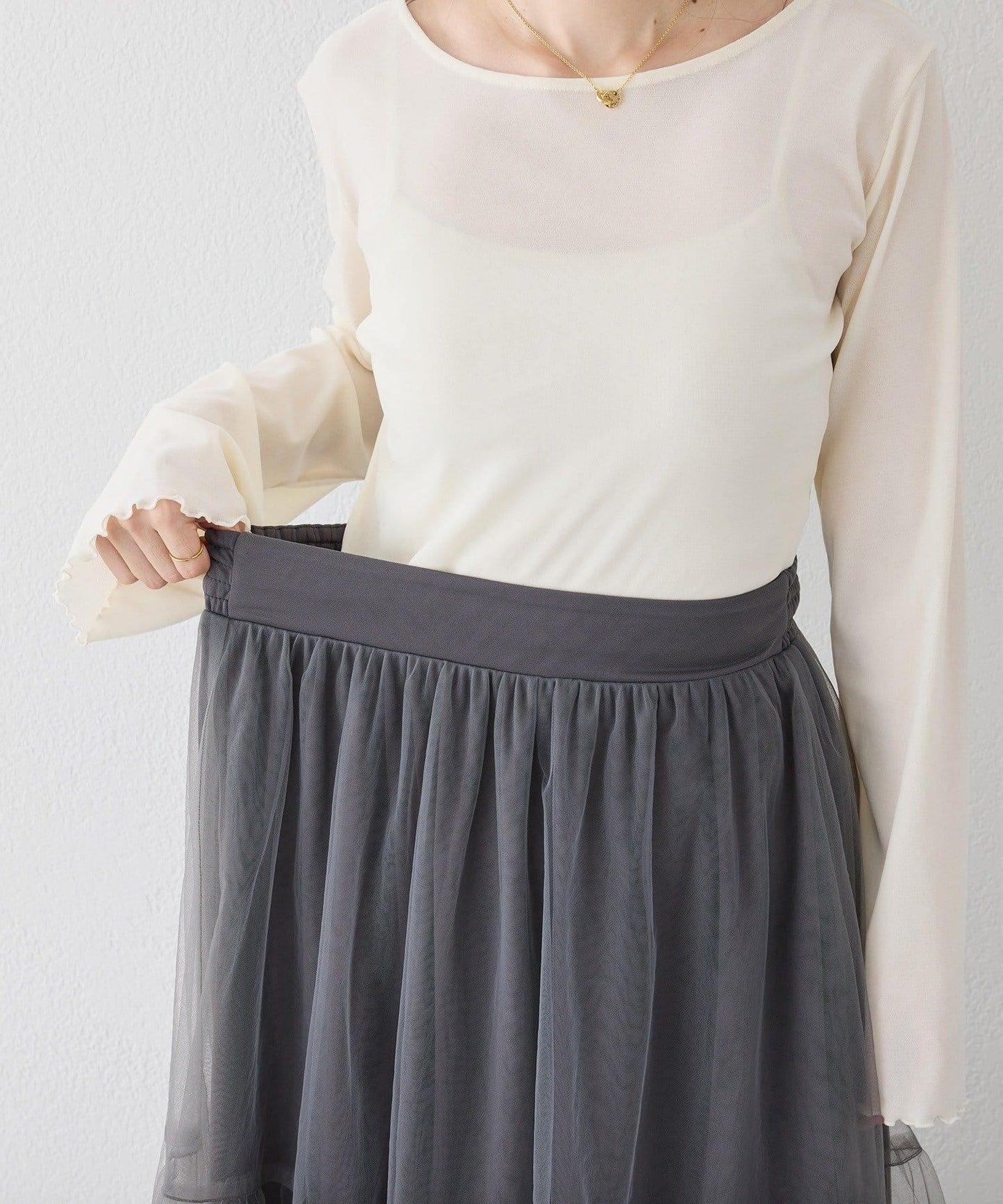 【套裝優惠商品】網紗長裙