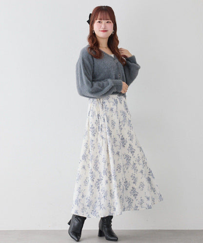 【套裝促銷商品】交叉針織&側邊繫帶吊帶連衣裙套裝