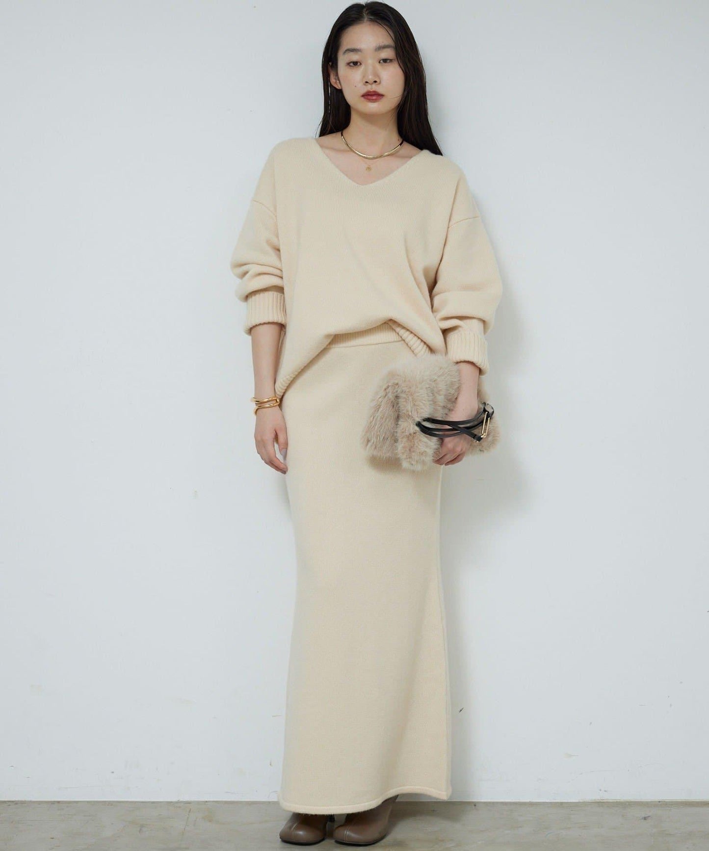 【可成套搭配】美利奴羊毛針織半身裙