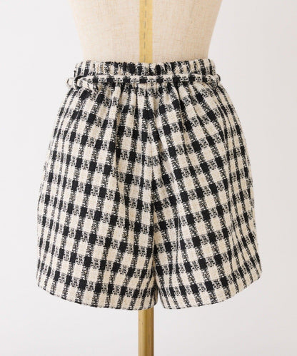 配腰帶休閒短褲