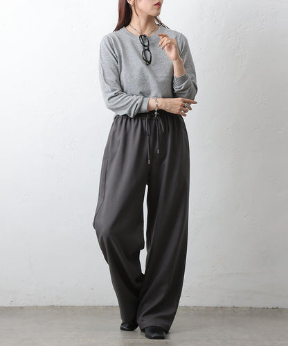 亮片圓領針織上衣