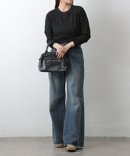 亮片圓領針織上衣