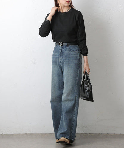 亮片圓領針織上衣