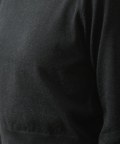 亮片圓領針織上衣