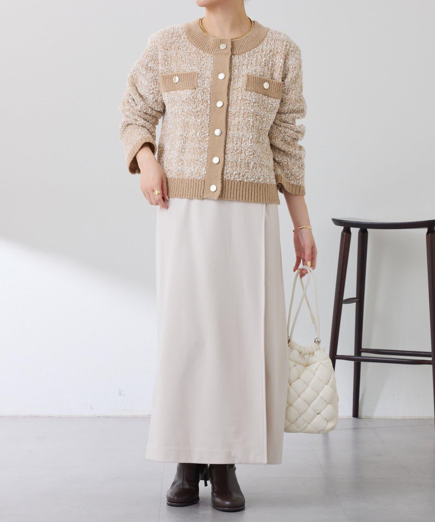 【可調節腰圍】側邊腰帶修身半身裙