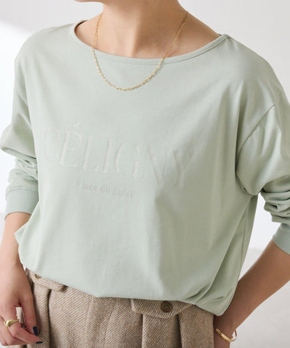 亮片字母長袖T恤/疊穿單品