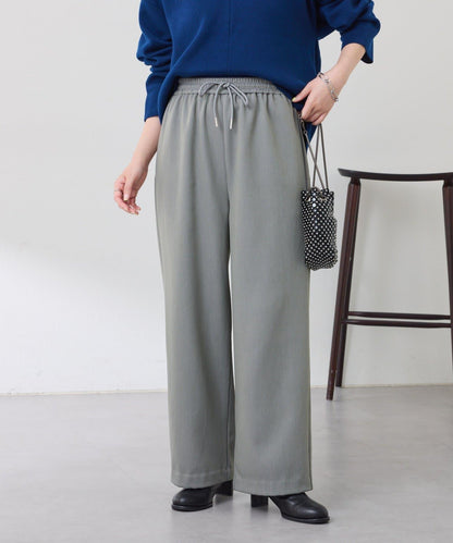 【可調節腰圍】加絨粘合休閒褲