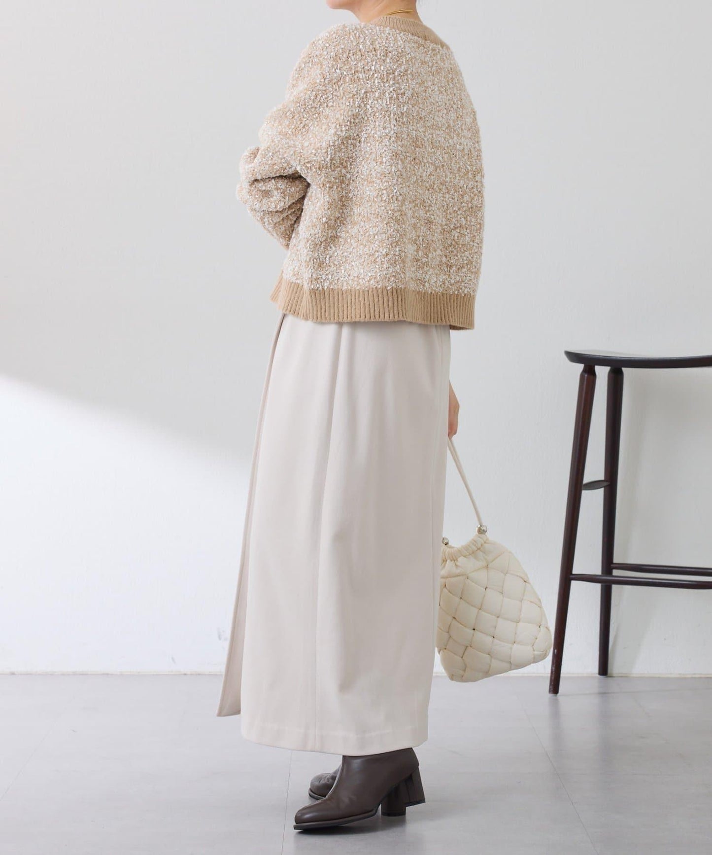 【可調節腰圍】側邊腰帶修身半身裙