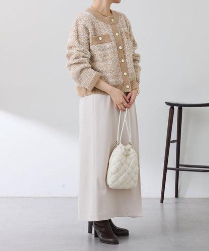 【可調節腰圍】側邊腰帶修身半身裙