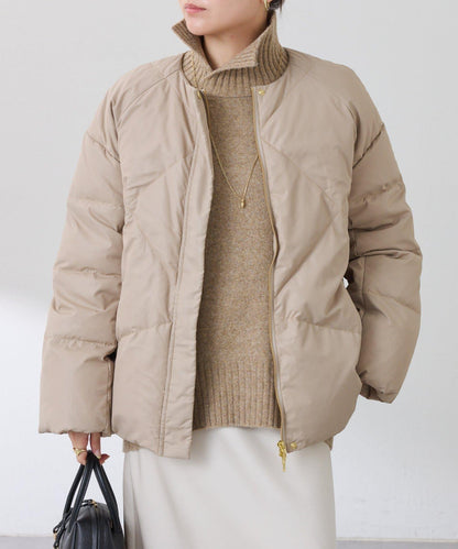 【可水洗針織】羊毛混紡開叉高領針織衫