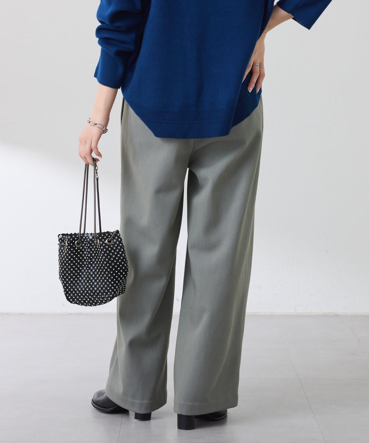 【可調節腰圍】加絨粘合休閒褲