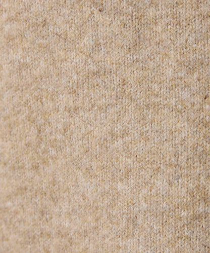 【可水洗針織】羊毛混紡開叉高領針織衫