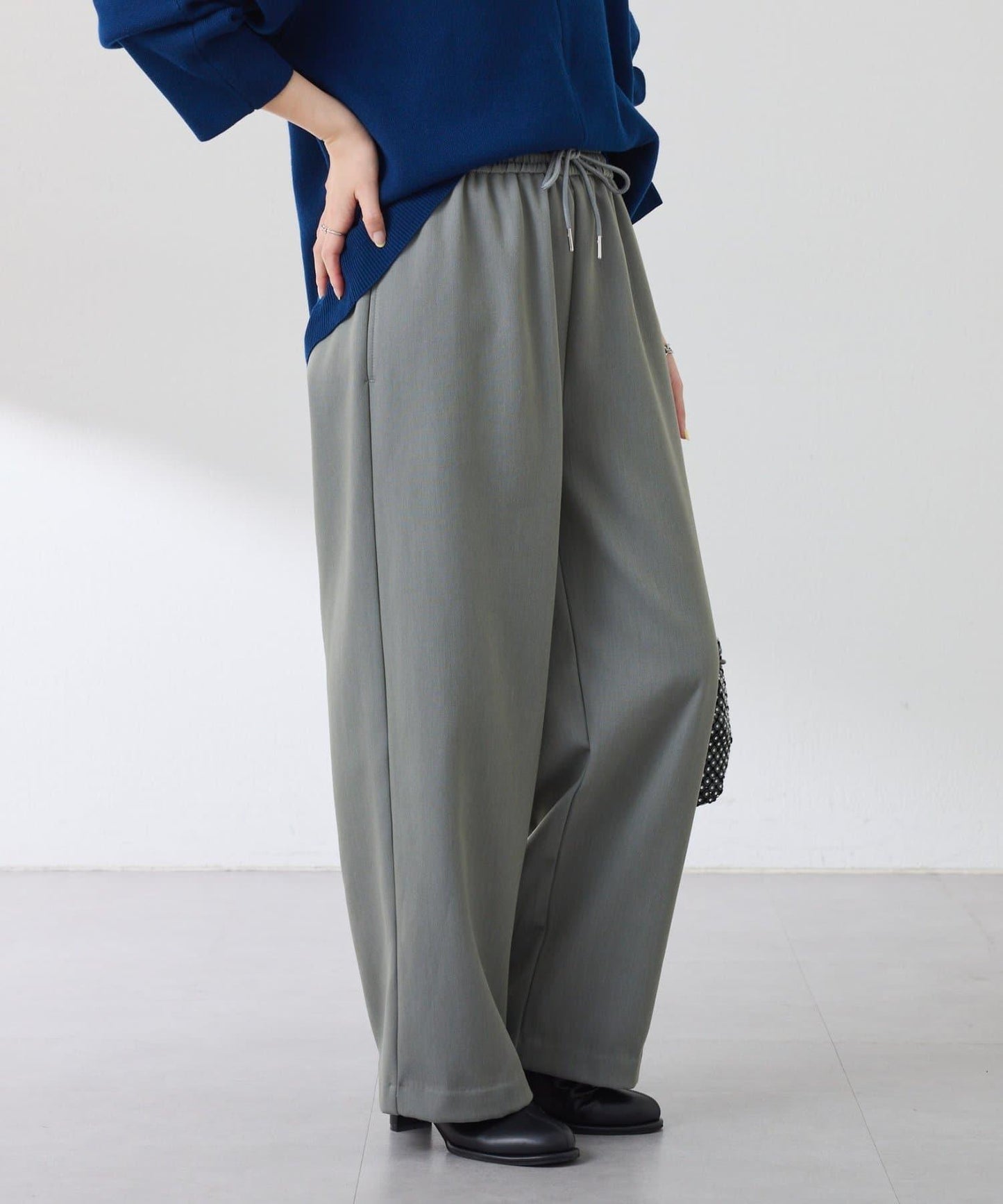 【可調節腰圍】加絨粘合休閒褲