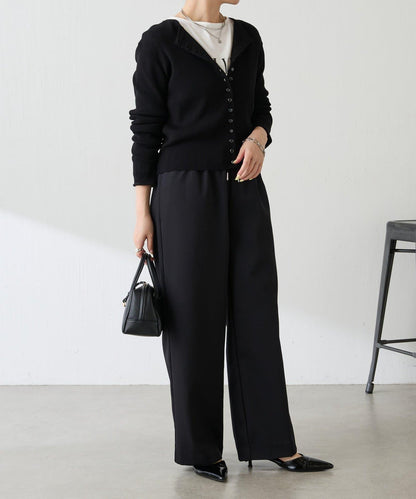 【可調節腰圍】加絨粘合休閒褲