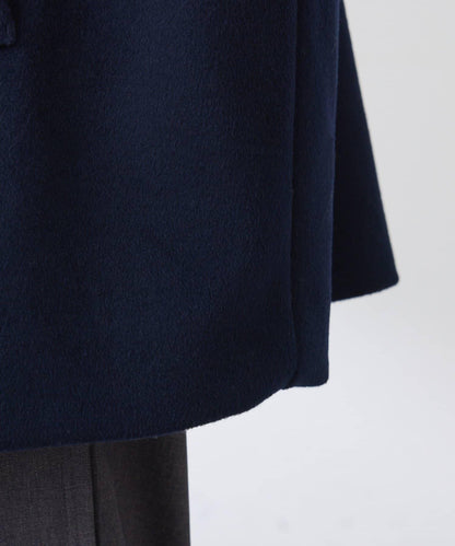 【羊毛混紡】針織袖雙排扣大衣