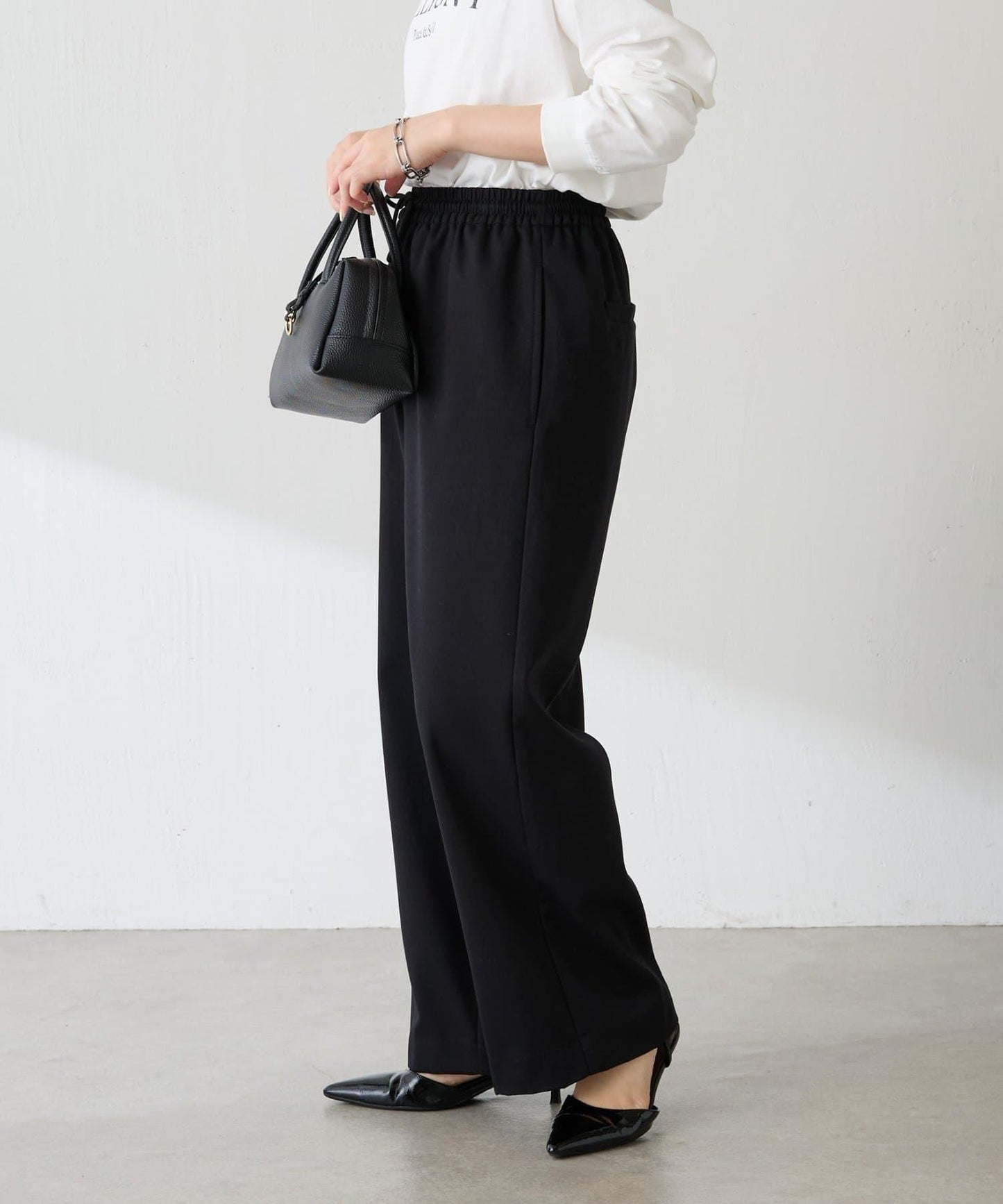 【可調節腰圍】加絨粘合休閒褲