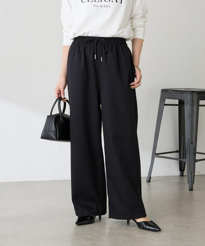 【可調節腰圍】加絨粘合休閒褲