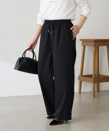 【可調節腰圍】加絨粘合休閒褲