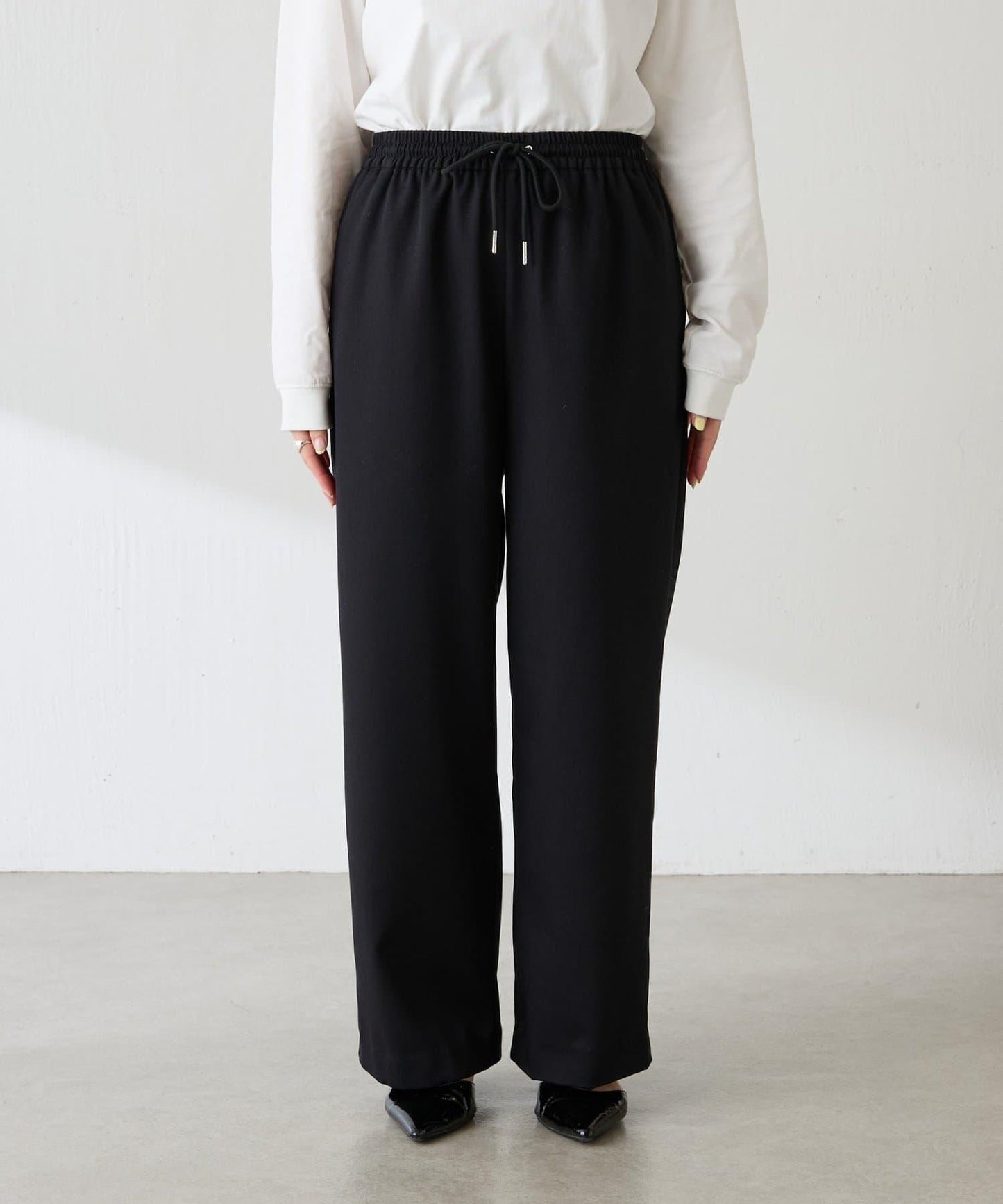 【可調節腰圍】加絨粘合休閒褲