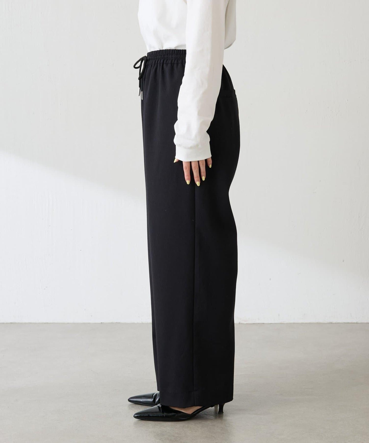 【可調節腰圍】加絨粘合休閒褲