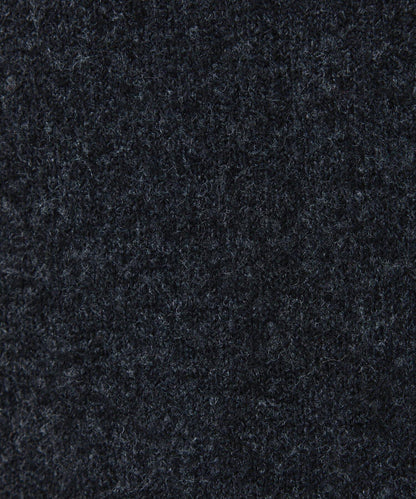 【可水洗針織】羊毛混紡開叉高領針織衫