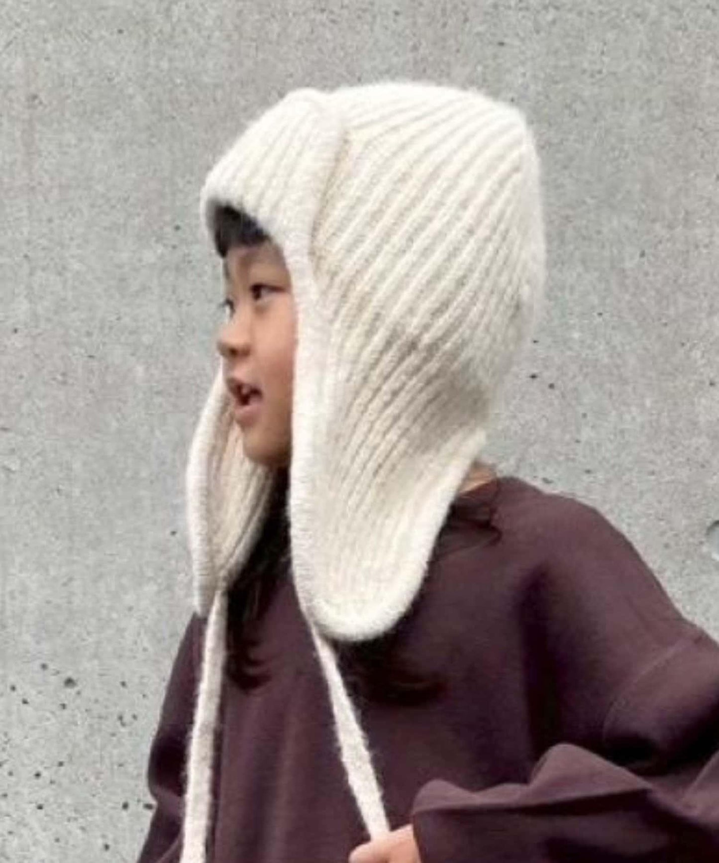 【KIDS】帶耳朵兩用針織帽
