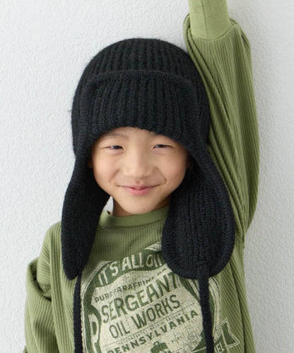 【KIDS】帶耳朵兩用針織帽