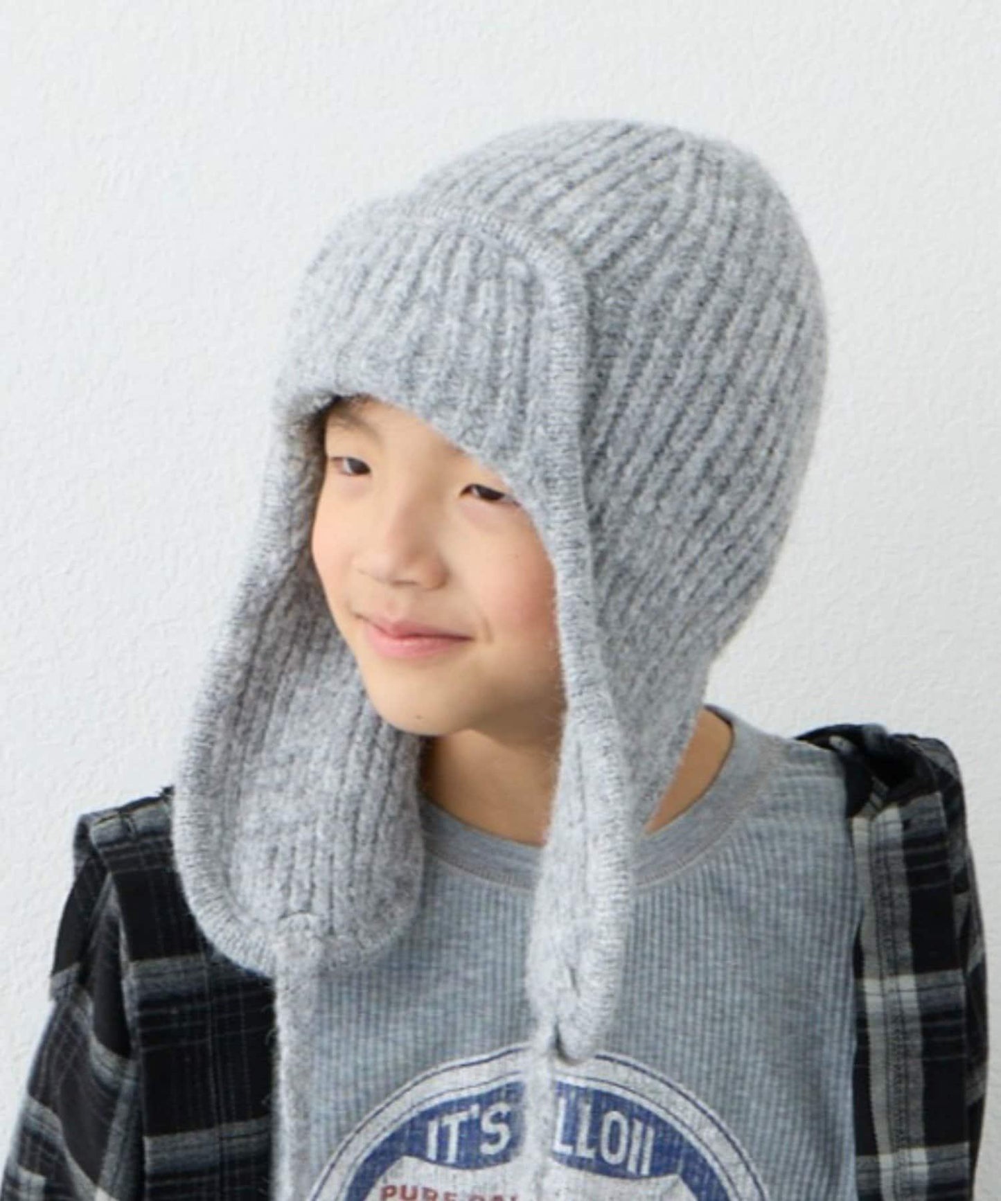 【KIDS】帶耳朵兩用針織帽