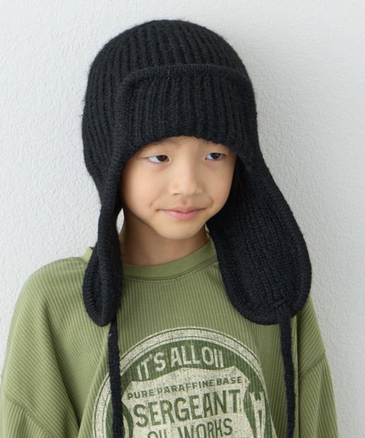 【KIDS】帶耳朵兩用針織帽