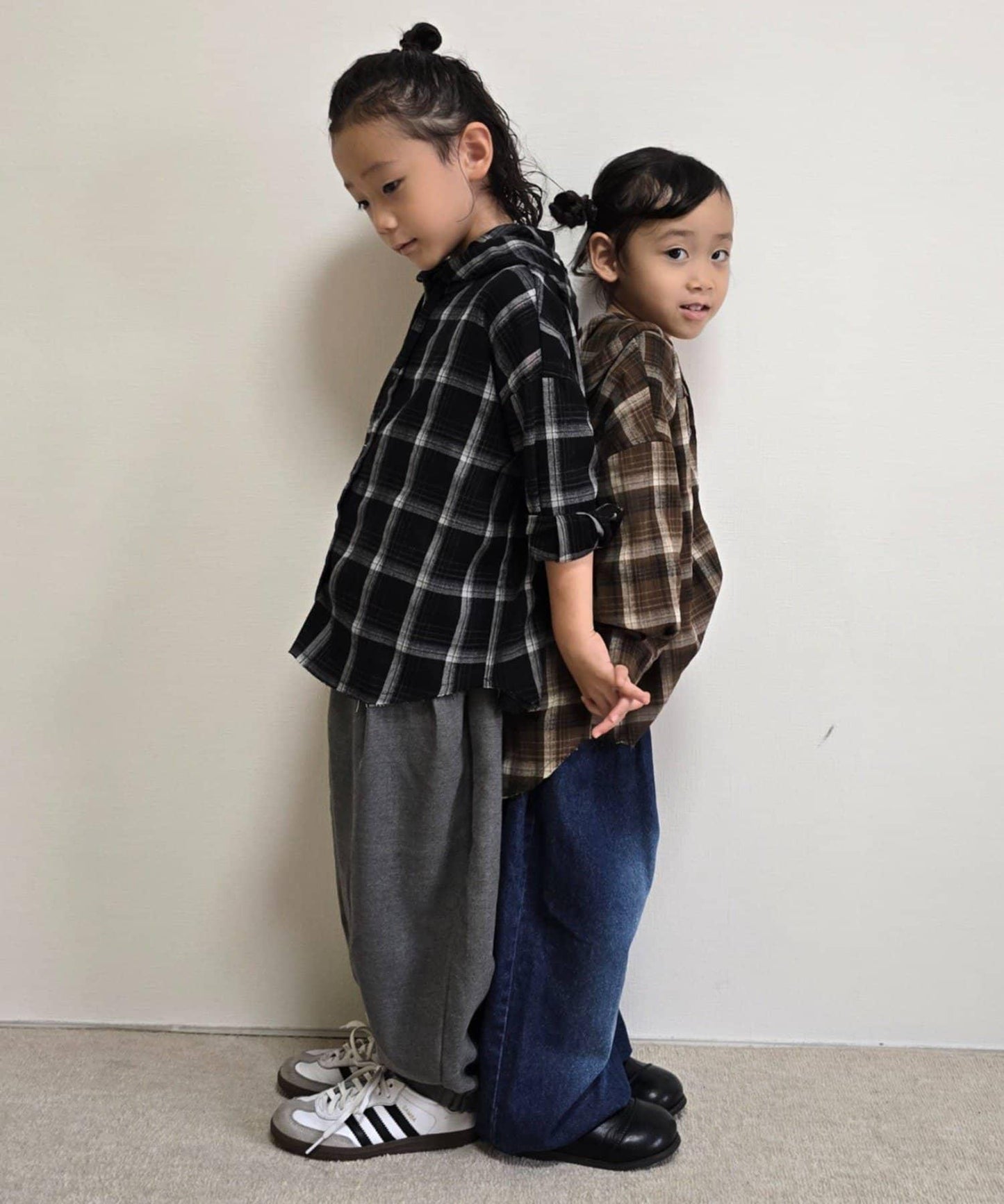【KIDS】【有青少年尺碼】寬鬆繫帶腰帶長褲