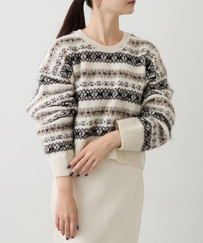 費爾島短款針織衫