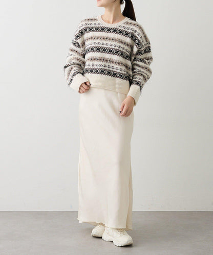 費爾島短款針織衫