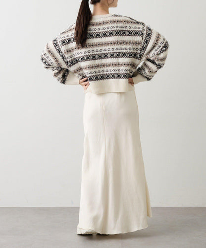 費爾島短款針織衫