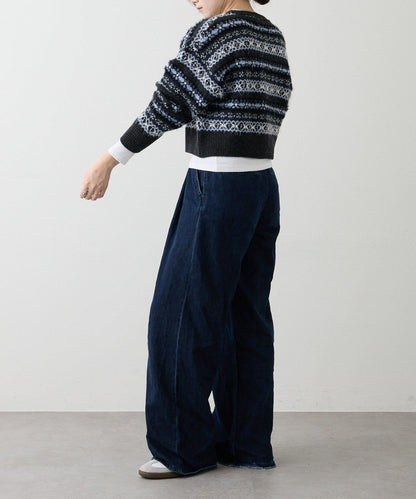 費爾島短款針織衫