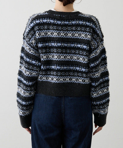 費爾島短款針織衫