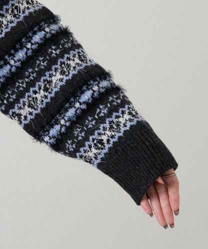 費爾島短款針織衫