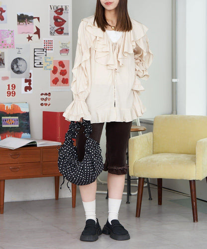 【neutral by ciaopanic】荷葉邊襯衫