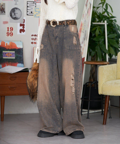 【neutral by ciaopanic】復古風寬鬆牛仔褲