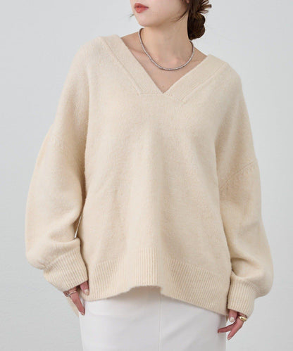 《@kanako_iki聯名配色》波浪領針織衫