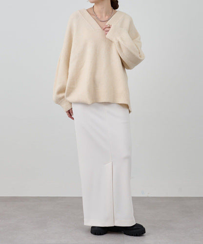 《@kanako_iki聯名配色》波浪領針織衫