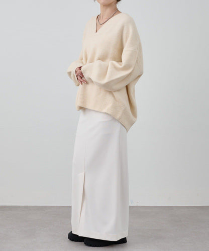 《@kanako_iki聯名配色》波浪領針織衫