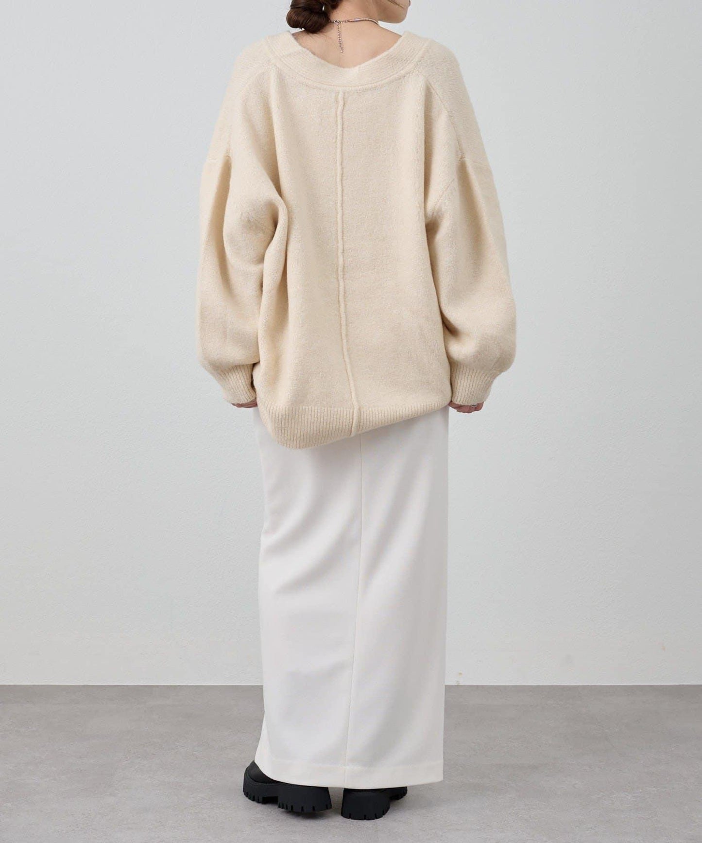 《@kanako_iki聯名配色》波浪領針織衫