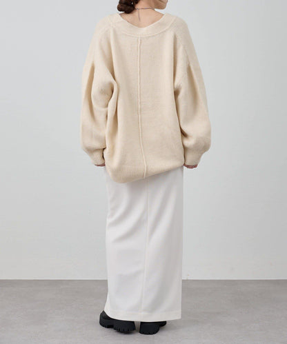 《@kanako_iki聯名配色》波浪領針織衫