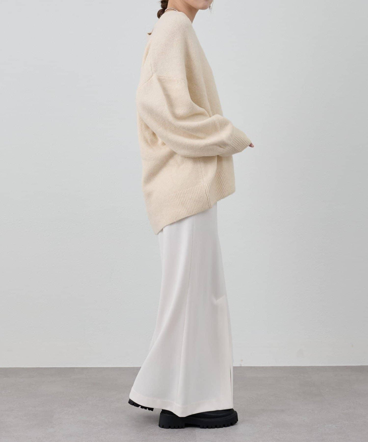 《@kanako_iki聯名配色》波浪領針織衫